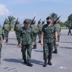 เยี่ยมให้กำลังใจ ผู้เข้ารับการแสดงการฝึกทางทหารประกอบดนตรี “ราชวัลลภเริงระบำ” (Hop to the bodies Slam) ประจำปี 2563