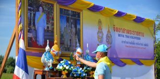 กองร้อยตำรวจตระเวนชายแดนที่ 447 จัดกิจกรรม จิตอาสาพัฒนาป้องกันภัยพิบัติ “เราทำความดี เพื่อชาติ ศาสน์ กษัตริย์”