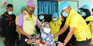 เยี่ยมเยียนให้กำลังใจ พร้อมมอบรถเข็นวีลแชร์ แก่ผู้ป่วย ในพื้นที่อำเภอรือเสาะ จังหวัดนราธิวาส