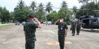 รองผู้อำนวยการรักษาความมั่งคงภายในภาค 4 ส่วนหน้า ตรวจเยี่ยมหน่วยเฉพาะกิจปัตตานี และหน่วยเฉพาะกิจสงขลา