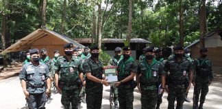 พบปะเยี่ยมเยียนเสริมสร้างขวัญกำลังใจแก่กำลังพลในพื้นที่จังหวัดสงขลา