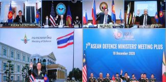 การประชุมรัฐมนตรีกลาโหมอาเซียน กับ ประเทศคู่เจรจา (ADMM – Plus) กังวลกับภัยคุกคามรูปแบบใหม่ที่ซับซ้อนขึ้น และรุนแรงมากขึ้น