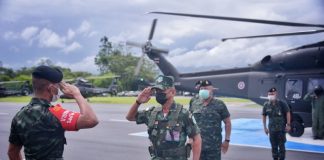 ผู้บัญชาการทหารสูงสุด ลงพื้นที่ตรวจเยี่ยมและบำรุงขวัญหน่วยปฏิบัติงานในพื้นที่จังหวัดชายแดนภาคใต้ ย้ำกำลังพลปฏิบัติหน้าที่อย่างเต็มกำลังความสามารถ