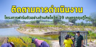 ตรวจเยี่ยมให้กำลังใจสมาชิกฟาร์มตัวอย่างฯ บ้านปิยามุมัง และติดตามการดำเนินงานโครงการฟาร์มตัวอย่างต้านภัยโควิค-19 เกษตรทฤษฎีใหม่ ( โคก หนอง นา โมเดล)