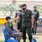 บรรยากาศตรวจเลือกทหารกองเกินเข้ากองประจำการ ปี 64 วันแรกในพื้นที่อำเภอนาทวี จังหวัดสงขลา เป็นไปด้วยความเรียบร้อย