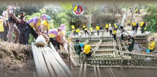 หน่วยเฉพาะกิจยะลา นำกำลังพลจิตอาสา ร่วมสร้างฝายมีชีวิต บ้านจุฬาภรณ์พัฒนา 11 ในพื้นที่อำเภอกาบัง จังหวัดยะลา