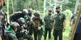 ตรวจเยี่ยม ชรบ.ในการซักซ้อมแผนเผชิญเหตุและมอบแนวทางในการปฏิบัติงาน