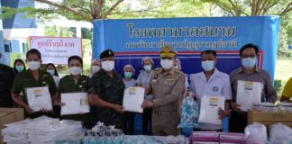 แม่ทัพภาคที่ 4 สนับสนุนรถครัวสนาม ตลอดจนเวชภัณฑ์ทางการแพทย์ให้โรงพยาบาลสนามจังหวัดสุราษฎร์ธานี รองรับภารกิจการระบาดของเชื้อไวรัส covid-19