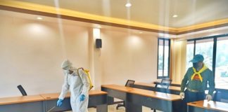 หน่วยเฉพาะกิจกรมทหารพรานที่ 42 สนับสนุนฉีดพ่นฆ่าเชื้อ โควิด-19 ในพื้นที่ อ.ยะหริ่ง จ.ปัตตานี