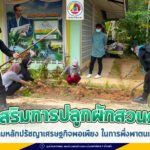 ส่งเสริมการปลูกผักสวนครัวตามหลักปรัชญาเศรษฐกิจพอเพียง ในการพึ่งพาตนเอง