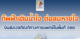 ทัพฟ้าเติมน้ำใจ…ต่อลมหายใจ บินส่งเวชภัณฑ์ทางการแพทย์ในพื้นที่จังหวัดชายแดนภาคใต้