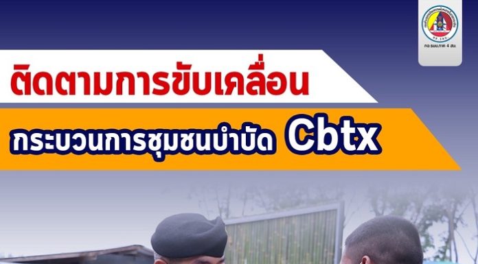 ติดตามการขับเคลื่อน กระบวนการชุมชนบำบัด Cbtx คลองกวาง อำเภอนาทวี จังหวัดสงขลา