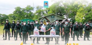 ตรวจเยี่ยมติดตามผลการปฏิบัติงานของหน่วยเฉพาะกิจตำรวจยะลาที่ 91