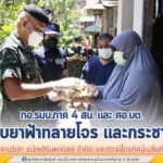 กอ.รมน.ภาค 4 สน. และ ศอ.บต. รับมอบยาแคปซูลฟ้าทลายโจร และกระชายขาว จากบริษัท ธนัทเฮิร์บพานิชย์ จำกัด และสถานีโทรทัศน์เนชั่นทีวี ช่วง covid-19 ก่อนเดินหน้าส่งต่อให้กับประชาชนในพื้นที่ จชต.