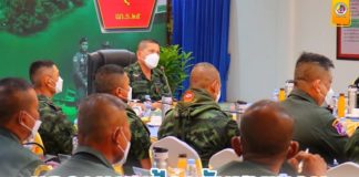 ผู้บัญชาการกองกำลังเทพสตรี แถลงแผนป้องกันชายแดน เน้นย้ำการมีส่วนร่วม สร้างความมั่นคงปลอดภัย สร้างความเชื่อมั่นให้เกิดขึ้นแก่พี่น้องประชาชน