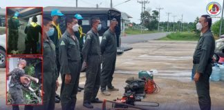 ซ่อมแซมบ้านเรือนประชาชนที่เสียหายจากพายุในพื้นที่แยกพระพุทธ อำเภอเทพา จังหวัดสงขลา