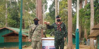 ตรวจเยี่ยมให้กำลังใจเจ้าหน้าที่ที่ปฏิบัติหน้าที่ตามแนวชายแดนไทย-มาเลเซีย