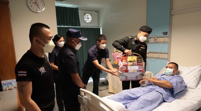 สำนักงานพัฒนาภาค 4 หน่วยบัญชาการทหารพัฒนา เยี่ยมให้กำลังใจกำลังพลที่ได้รับบาดเจ็บจากการปฏิบัติหน้าที่ในพื้นที่ 3 จชต.