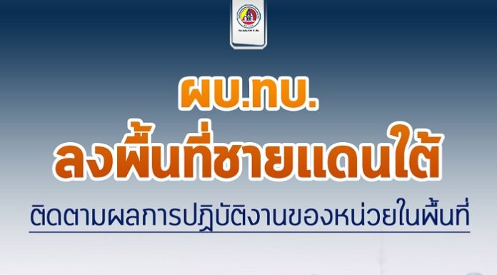 ผู้บัญชาการทหารบก เดินทางเยี่ยมให้กำลังใจเจ้าหน้าที่ปฏิบัติภารกิจในพื้นที่จังหวัดชายแดนภาคใต้ เน้นย้ำข้อสั่งการที่สำคัญเพื่อการปฏิบัติภารกิจได้อย่างมีประสิทธิภาพ