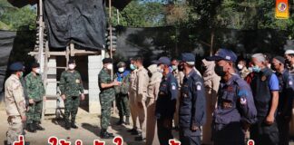 รอง ผอ.รมน.ภาค 4 สน. เยี่ยมให้กำลังใจ ชุดคุ้มครองตำบลในพื้นที่อำเภอศรีสาคร และอำเภอจะแนะ ขอบคุณที่ช่วยดูแลประชาชน ร่วมสร้างรอมฎอนสันติสุข