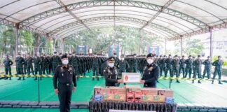 ผบ.ทบ. เยี่ยมหน่วยฝึกทหารใหม่ พื้นที่ภาคใต้ ขอบคุณทหารใหม่ในการทำหน้าที่ลูกผู้ชาย และภูมิใจในความเป็นทหารของชาติ ย้ำหน่วยฝึกดูแลน้องคนเล็กให้เปรียบเสมือนคนในครอบครัว