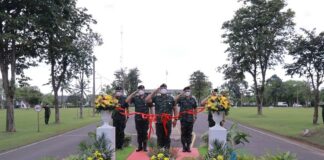 แม่ทัพภาคที่ 4 เป็นประธานเปิดป้ายซุ้มประตูค่ายพระยารัษฎานุประดิษฐ์ จังหวัดตรัง