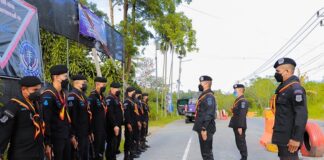 ตรวจเยี่ยมพบปะกำลังพลตามจุดตรวจ ด่านตรวจ ในพื้นที่ จ.นราธิวาส