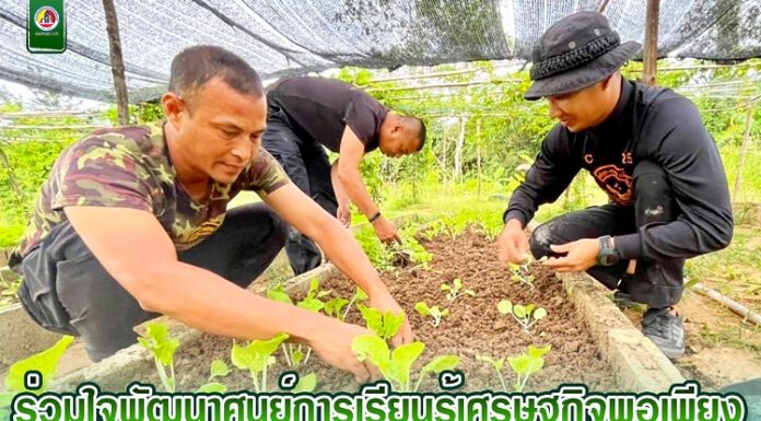 ร่วมใจพัฒนาศูนย์การเรียนรู้เศรษฐกิจพอเพียง ในศูนย์แรกรับชุมชนบำบัดแก้ไขปัญหายาเสพติด (CBTX)