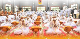 แม่ทัพภาคที่ 4 เป็นประธานในพิธีบรรพชาอุปสมบทหมู่เฉลิมพระเกียรติสมเด็จพระนางเจ้าสิริกิติ์ พระบรมราชินีนาถ พระบรมราชชนนีพันปีหลวง ประจำปี 2565 วัดนาทวี จังหวัดสงขลา