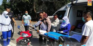 ทหารพราน 45 รุดเข้าช่วยเหลือและให้การปฐมพยาบาลเบื้องต้นผู้ที่ได้รับบาดเจ็บจากอุบัติเหตุ