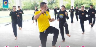 ฝึกซ้อมศิลปะการต่อสู้ป้องกันตัวแม่ไม้มวยไทยให้ทหารพรานหญิง ส่งเสริมกีฬามวยไทย ซึ่งเป็นเอกลักษณ์และศิลปะการต่อสู้ประจำชาติ