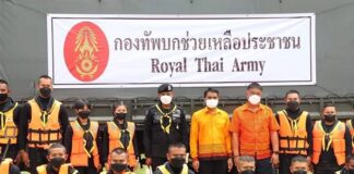 ตรวจความพร้อมกำลังพล และยุทโธปกรณ์บรรเทาสาธารณภัย ในการช่วยเหลือผู้ประสบอุทกภัย