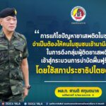 “…การแก้ไขปัญหาการระบาดของยาเสพติดในชุมชน จำเป็นต้องให้คนในชุมชนเข้ามามีส่วนร่วมในการดึงกลุ่มผู้ติดยาเสพติดเข้าสู่กระบวนการบำบัดฟื้นฟูรักษา โดยใช้สภาประชาธิปไตยตำบลเป็นหลัก และแนวทางการบำบัด Camp 35 เชื่อมโยงกับกระบวนการชุมชนบำบัดยาเสพติด (CBTx) ควบคู่กันไปด้วย เพื่อให้กลุ่มผู้ติดยาเสพติดเหล่านี้ สามารถกลับไปใช้ชีวิตอยู่ในสังคมได้อย่างปกติสุข…”