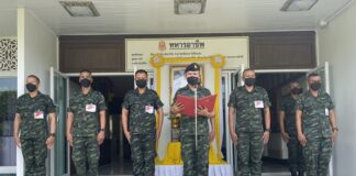 พิธีอำลาผู้บังคับบัญชาให้กับทหารกองประจำการที่จะปลดเป็นกองหนุน พร้อมส่งกลับภูมิลำเน