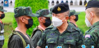 รองแม่ทัพภาคที่ 4 ตรวจเยี่ยมหน่วยฝึกทหารใหม่ กองพันทหารราบที่ 3 กรมทหารราบที่ 152 กำชับดูแลทหารใหม่อย่างใกล้ชิดให้มีความภูมิใจในการเป็นทหารอย่างภาคภูมิ เน้นย้ำเฝ้าระวังโรคลมร้อน โรคโควิด-19 และปัญหายาเสพติด