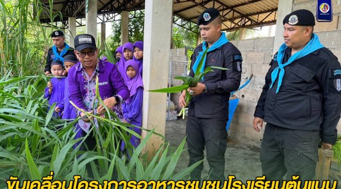 ขับเคลื่อนโครงการอาหารชุมชนโรงเรียนต้นแบบ ตามหลักปรัชญาเศรษฐกิจพอเพียง