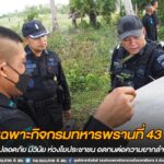 หน่วยเฉพาะกิจกรมทหารพรานที่ 43 คุมเข้ม “พื้นที่ปลอดภัย มีวินัย ห่วงใยประชาชน อดทนต่อความยากลำบาก”