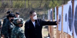 ให้กำลังใจนักกีฬายิงปืนกองทัพภาคที่ 4 เข้าร่วมการแข่งขันยิงปืนกองทัพบก ชิงถ้วยรางวัลจากผู้บัญชาการทหารบก