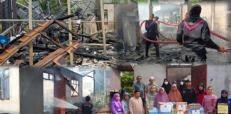 ทหารพราน 20 ลงพื้นที่เยี่ยมและให้ความช่วยเหลือประชาชนที่ประสบเหตุไฟไหม้บ้าน เสียหายทั้งหลัง จำนวน 3 หลังคาเรือน ในพื้นที่ อำเภอยะรัง จังหวัดปัตตานี