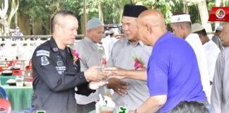 ฉก.ทพ.46 ร่วมกิจกรรมงานเลี้ยงการกุศล เพื่อหารายได้ก่อสร้างและต่อเติมมัสยิดราวฎอตุลยันนะห์