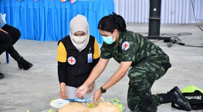 ศูนย์ประสานการแพทย์จังหวัดชายแดนใต้ อบรมปฐมพยาบาลเบื้องต้นที่ถูกต้อง เพื่อช่วยชีวิตประชาชนได้อย่างทันท่วงที