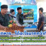 “เป็นทหาร…ได้อะไรมากกว่าที่คิด“ กองพันทหารราบที่ 1 กรมทหารราบที่ 153 ประชาสัมพันธ์เชิญชวนน้อง ๆ ทหารกองเกินที่มาคัดเลือกเป็นทหารกองประจำการ ประจำปี 2566 สมัครเป็นทหารกองประจำการ เพื่อเป็นน้องคนเล็กของกองทัพบก 