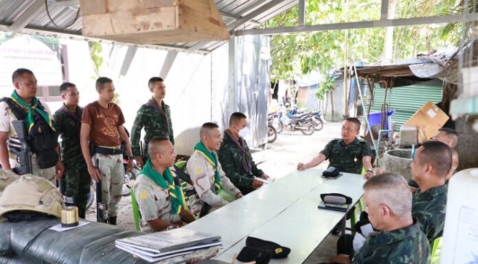 ตรวจเยี่ยม ชคต. พื้นที่ยะลา ปรับแผนการทำงานให้มีประสิทธิภาพในทุกด้าน โดยเฉพาะด้านการรักษาความปลอดภัย