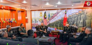 เยี่ยมคำนับสานความสัมพันธ์ทางการทหารไทย – มาเลเซีย