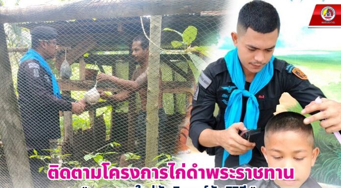 ทหารพราน 41 ติดตามโครงการไก่ดำพระราชทาน “กองสานใจสู่สันติ ศูนย์สันติวิธี” พร้อมขับเคลื่อนโครงการเกศาสานใจ เชื่อมรักสานสัมพันธ์