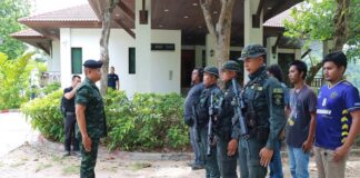 รองแม่ทัพภาคที่ 4 ตรวจเยี่ยมการปฏิบัติงานของเจ้าหน้าที่ตามแนวเขื่อนบางลาง สร้างความมั่นใจให้ผู้ประกอบการและนักท่องเที่ยว