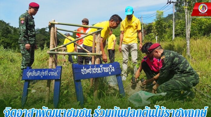 กิจกรรม “จิตอาสาพัฒนาชุมชน ร่วมกันปลูกต้นไม้ราชพฤกษ์” สร้างสังคมพหุวัฒนธรรมอันหลากหลายในพื้นที่ จชต.