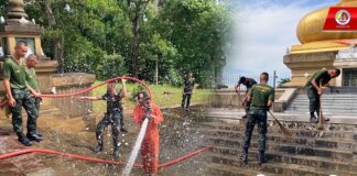 กิจกรรมจิตอาสาเราทำความดีด้วยหัวใจ พัฒนาศาสนสถานเพื่อเตรียมความพร้อมในวันอาสาฬหบูชาและวันเข้าพรรษา