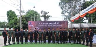 กกล.ทพ.จชต. ร่วมกิจกรรมวันคล้ายวันสถาปนา กรมทหารพรานที่ 46 ครบรอบปีที่ 16