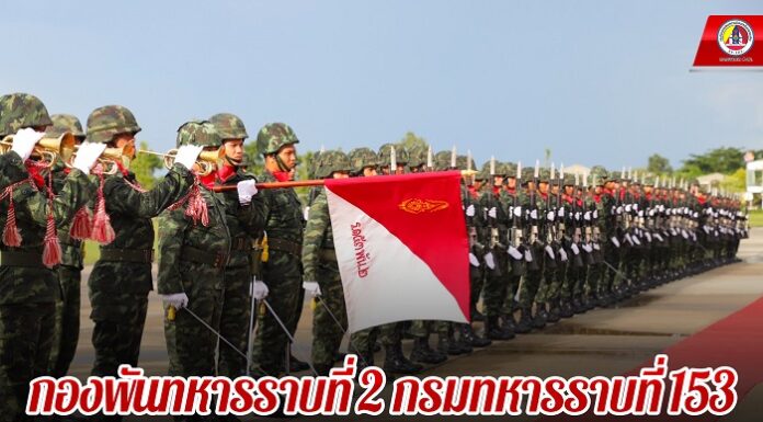 กองพันทหารราบที่ 2 กรมทหารราบที่ 153 เข้าร่วมการแข่งขันกองทหารเกียรติยศ ประจำปี 2566
